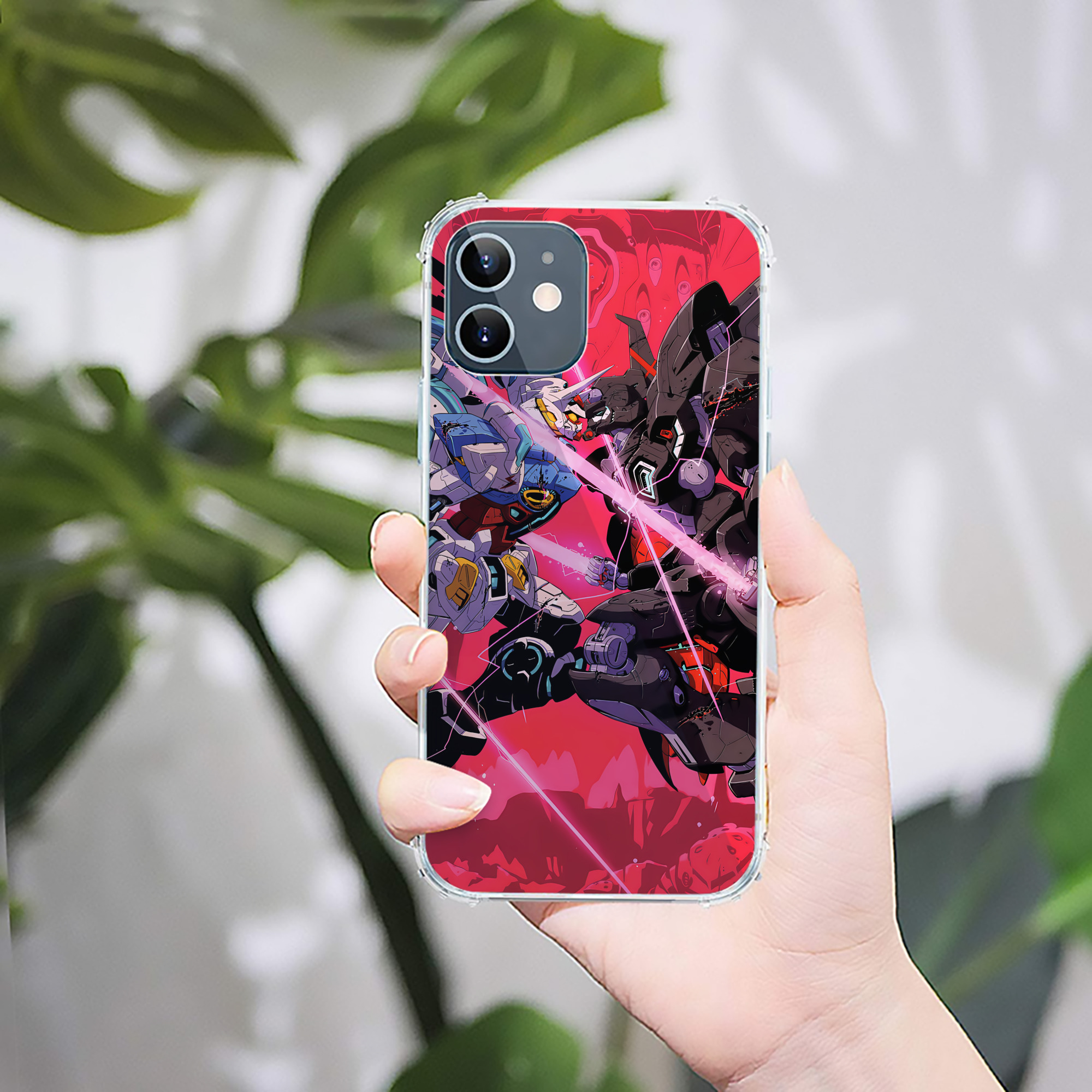（画像用） 機動戦士ガンダム Mobile Suit Gundam 【iPhone 12シリーズ対応】透明スマホケース（クリアソフトケース）
